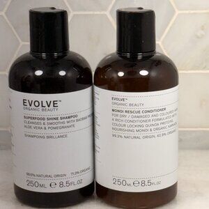 Evolve Organic Beauty- Superfood Shine Natural Shampoo & Conditioner 8.5 oz Each